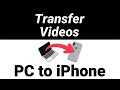 How to Transfer Videos from PC to iPhone (NO CABLE)