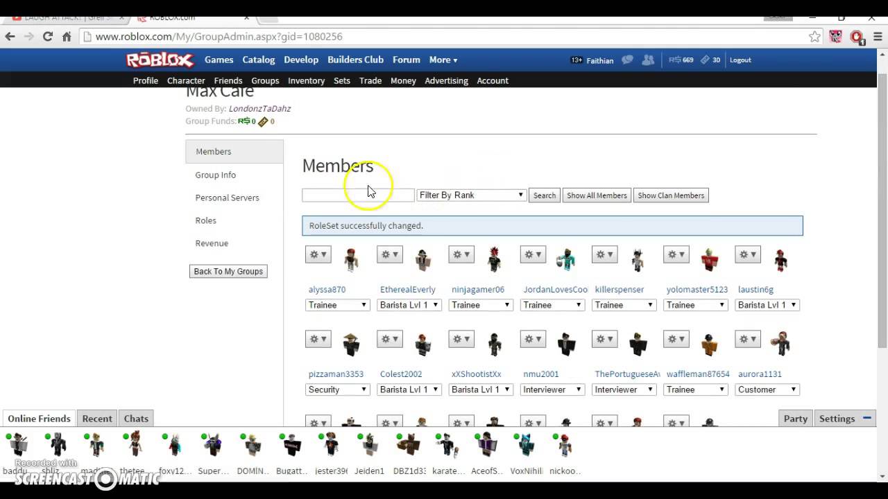How To Rank People In Groups On Roblox Max Cafe Youtube - roblox images of ranks
