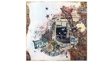 How to make a Mixed Media Scrapbook Layout Using Architextures