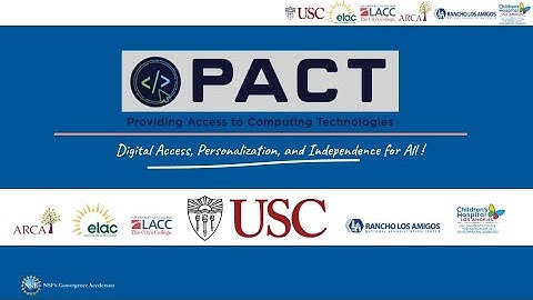 NSF Convergence Accelerator: Providing Access to Computing Technologies (PACT) Video Team #H320