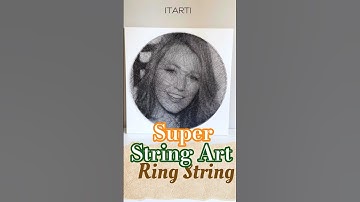 How To Make A Girl String Art Sing-Full Tutorial/How To Do String Art/String Art By Me #shorts #art