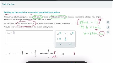 ALEKS: Setting up the math for a one-step quantitative problem