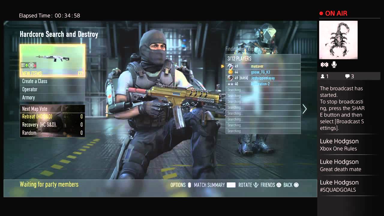 Mustaver's Live PS4 Broadcast