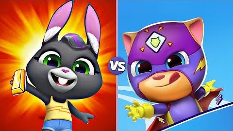 TALKING TOM GOLD RUN vs TALKING TOM HERO DASH ALL LEVEL NEW UPDATE | GAMEPLAY”ANDROID,IOS