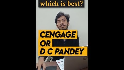 Cengage or DC Pandey? #jeeadvanced #jeephysics #bestbooks #cengagephysics #dcpandey
