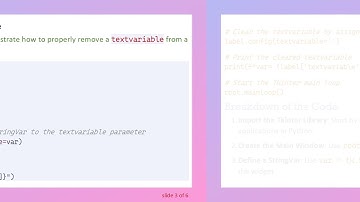 How to Remove a Text Variable from a Widget in Tkinter