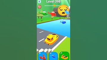 🚂Shape-shifting #videogame #shortvideo level 398 shape shifting transform funny racing mobile games