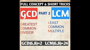 LCM,GCD