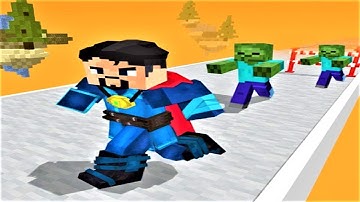 🦸 Hero Craft Run 3D 🔥 GAMEPLAY Levels 1-4 (Android, iOS)