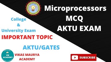 Microprocessor  Mcq 8085 & 8086 #aktu | PDF Link In Description