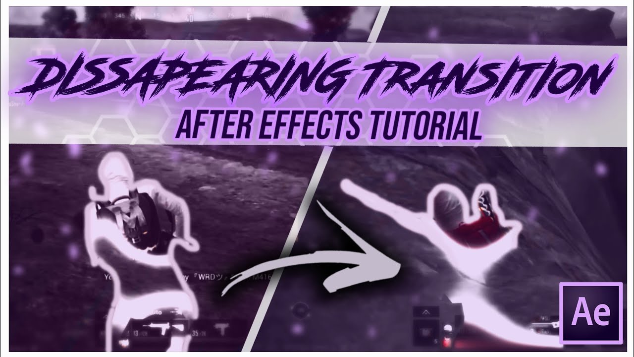 How to create Character disappearing effect to use in your Montage | After effects tutorial | PUBGM