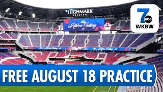Buffalo Bills Announce Two Open Practices at New Highmark Stadium