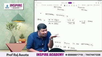 CMA Inter FMDA  I Leverage Lecture 1 I By Raj awate