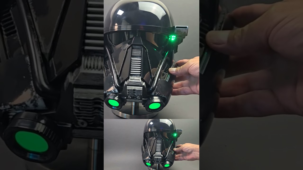 The light effects of the new Black Series Death Trooper helmet are great!