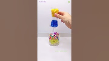 Oddly Satisfying Reverse Video Gems, Pearls, Beads ASMR #shorts #ASMR #oddlysatisfying