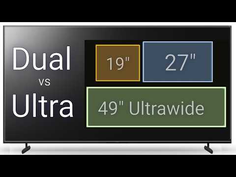 Ultrawide vs Dual Monitors:  Comparing Different Setups