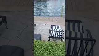 Open House 5113 Del Prado Blvd S.  Waterside view. 1 canal from the river.
