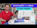 MÁQUINA DE BORDADO DESFIANDO A LINHA