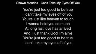 Shawn Mendes - Can't Take My Eyes Off You in the Live Lounge Lyrics