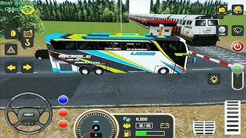 Mobile Bus Simulator Game 3D #32 - New Bus Driving Games -Drive in Indonesia City - Android Gameplay