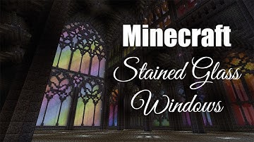 Minecraft Tutorial: Gothic Architecture part 2 - Stained Glass Windows