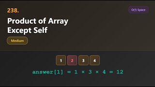 238. Product of Array Except Self | LeetCode | DSA | Day #2