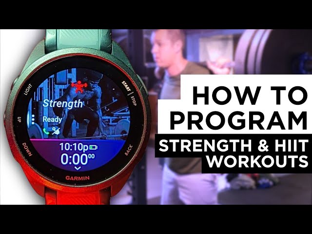 HIIT & Strength Workout Set up on Garmin Connect in 5 Minutes