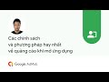 Các chính sáchvà phương pháp hay nhấtvề quảng cáo khi mở ứng dụng