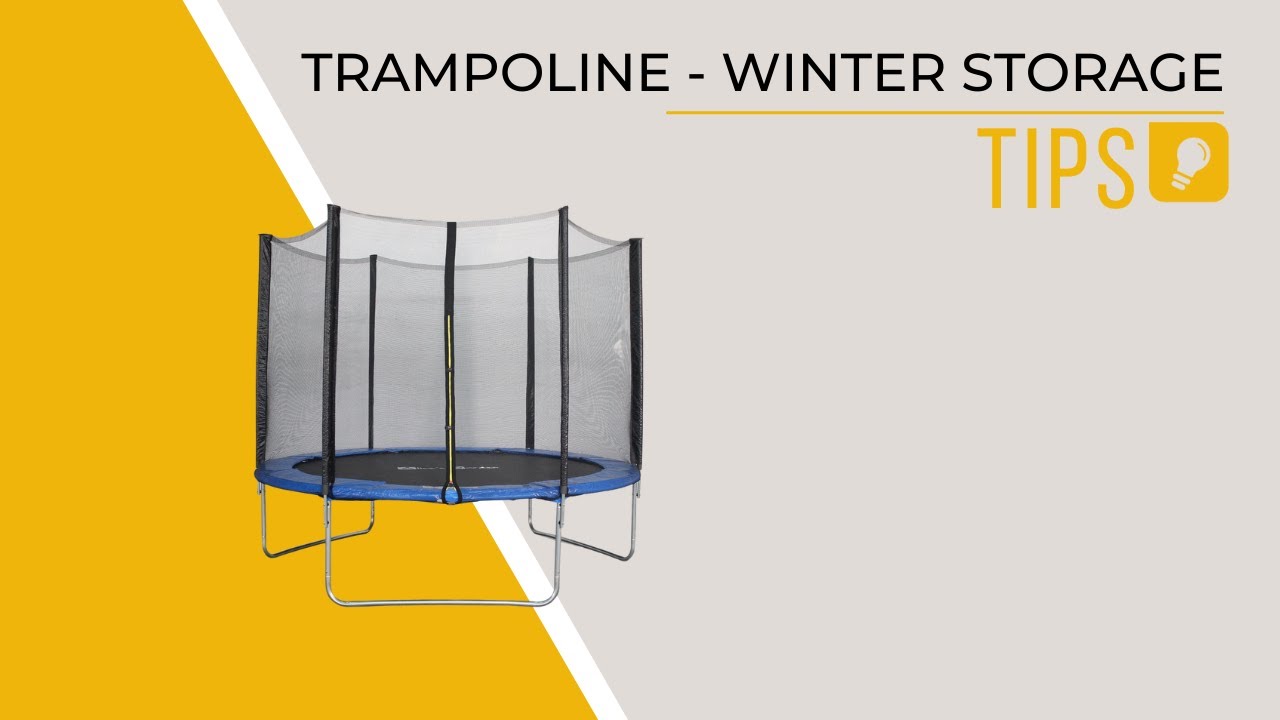What should I do with my trampoline in winter?