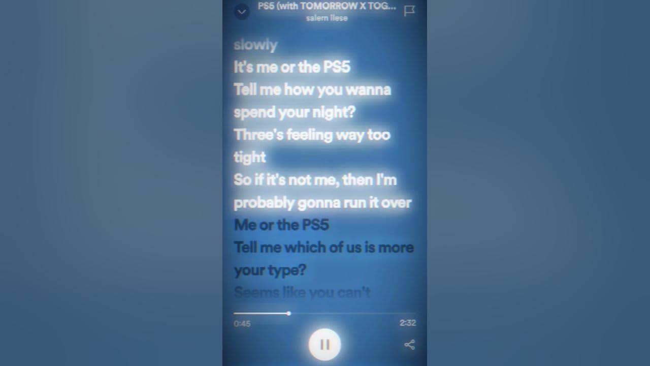 PS5 - Salem Ilese #fyp #lyrics #spotify #salemilese #ps5 #songs