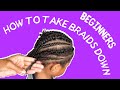 How To Take Braids Down | Two Easy Methods