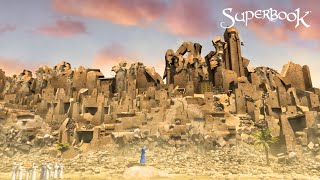 Superbook - Rahab and the Walls of Jericho Official Clip - The Walls of Jericho Fell! screenshot 4