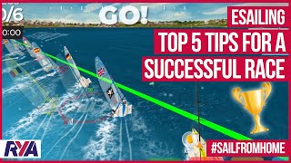 eSailing - TOP 5 TIPS FOR A SUCCESSFUL RACE - with RYA eSailing - Virtual Regatta screenshot 3