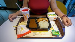 Eating McDonald's in Thailand