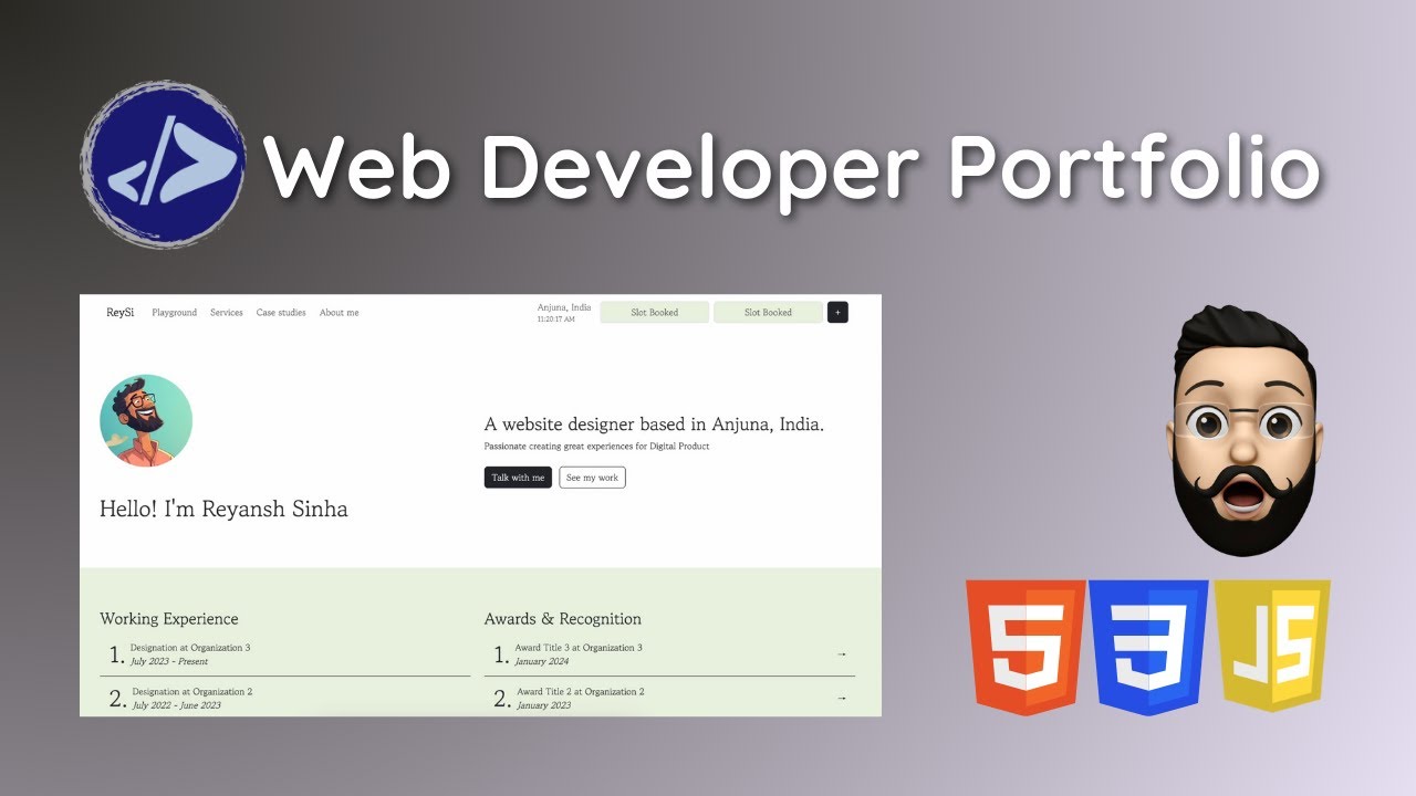 Customized Dev | Create a Minimalist Web Developer Portfolio using HTML ...
