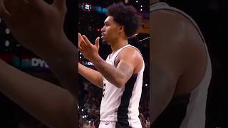 THAT'S AN AND-1 REF! Dylan Harper stares to the ref asking for a foul on this driving 2 handed dunk!