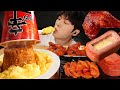 ASMR MUKBANG | 직접 만든 컵라면볶음밥 계란 양념치킨 치즈 스팸 김치 먹방 &레시피 FRIED CHICKEN AND FIRE NOODLES EATING
