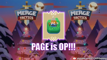 MERGE TACTICS: PAGE is OP - Merge Tactics Best Deck - Merge Tactics: Kingdom Defense Z1CKP