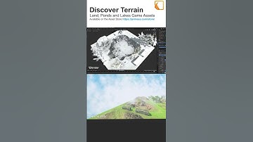 Terrain Land Ponds and Lake Summer 3d game assets for Unity #3d #blender #unity3d #gamedev #3dmodel