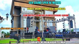 Sound orang terkaya di indonesia GSM meyer sound punya bos gudang garam spek milyaran tampil di SLG