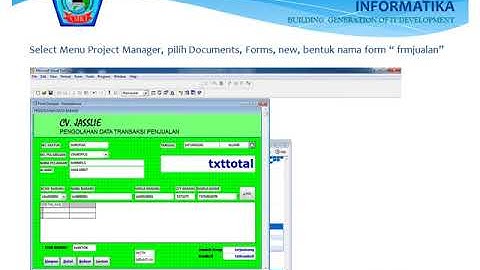 Langkah   langkah membuat project foxpro 9