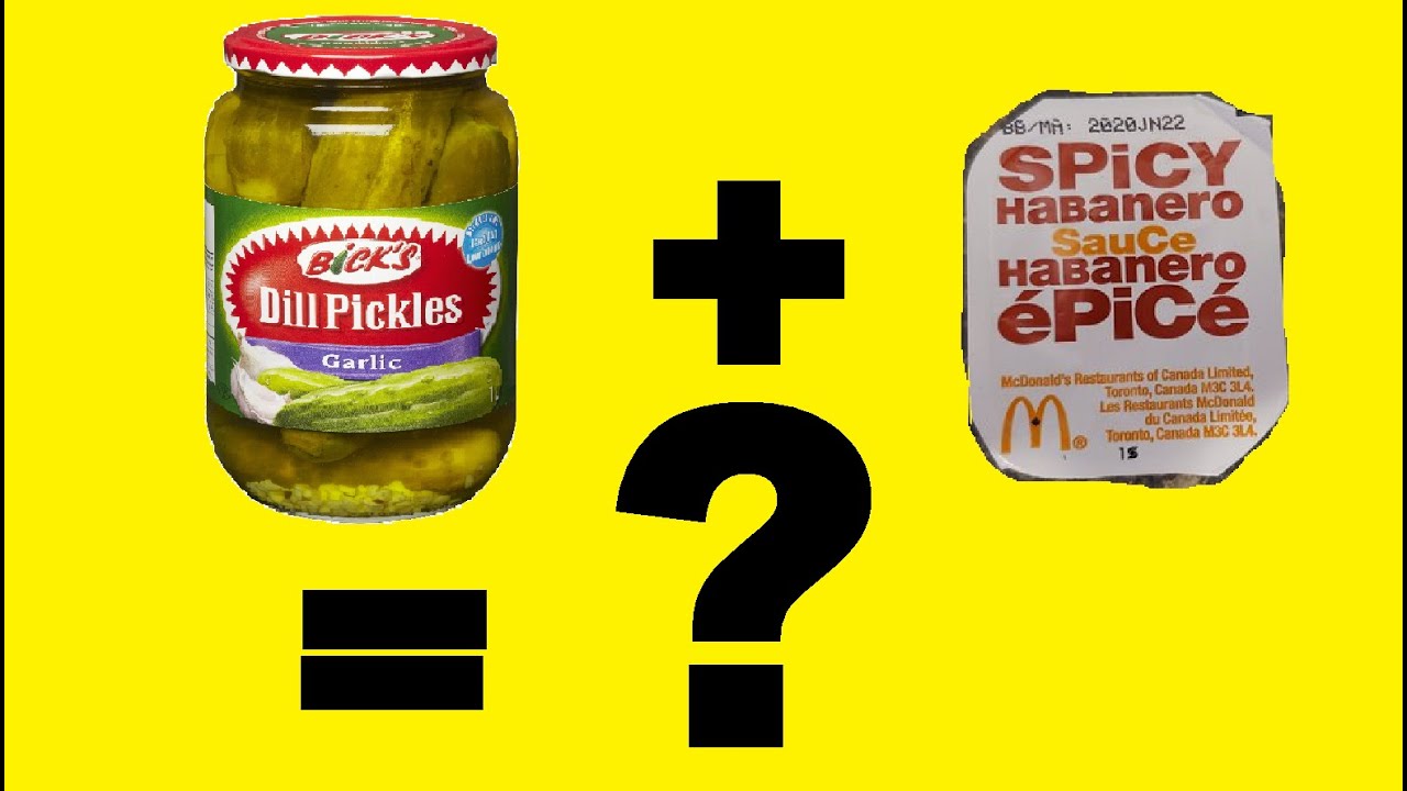 Adding McDonald's Spicy Habanero Sauce To Pickles YouTube