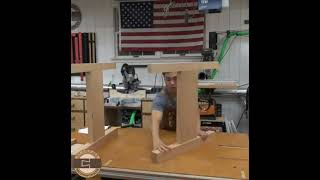 The Alabama Woodworker's Trestle Table with Big Tenons