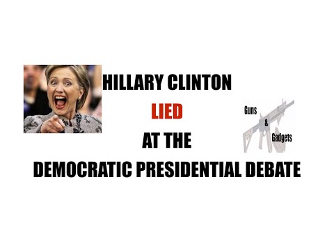 Hillary Clinton Lied At The Debate