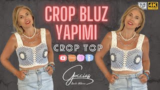 CROP BLUZ YAPIMI - CROP TOP - DIY -Subtitle