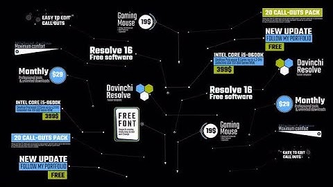 20  Clean Callouts V.2 DaVinci Resolve Macros