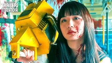 血まみれの浅川梨奈！映画『血まみれスケバンチェーンソーRED』特報映像