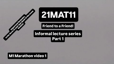 21MAT11| Calculus and Differential Equations|Module 1|