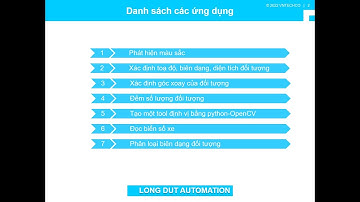 Bài 33: Tổng hợp các ứng dụng của OpenCV trong Vision