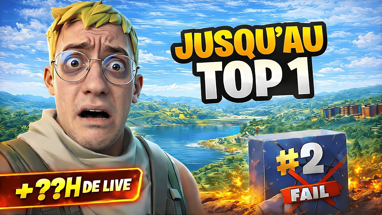 JE NE COUPE PAS LE STREAM TANT QUE JE NE FAIT PAS TOP 1 ! [Fortnite]